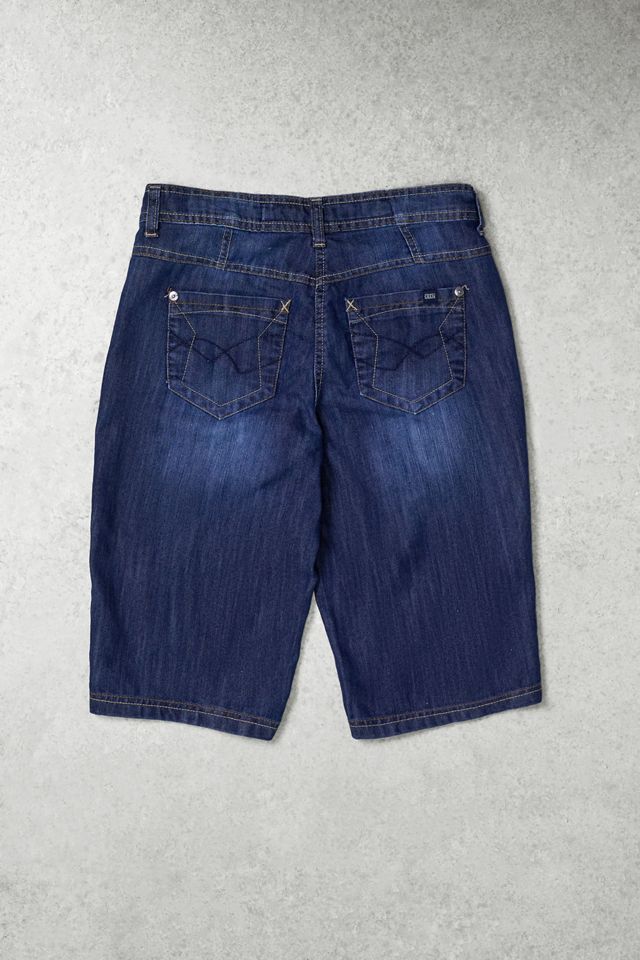 One-of-a-Kind Grunge Cecil Twist Raw Denim Capris #3