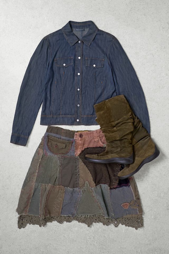 One-of-a-Kind Grunge Anna Denim Shirt #1