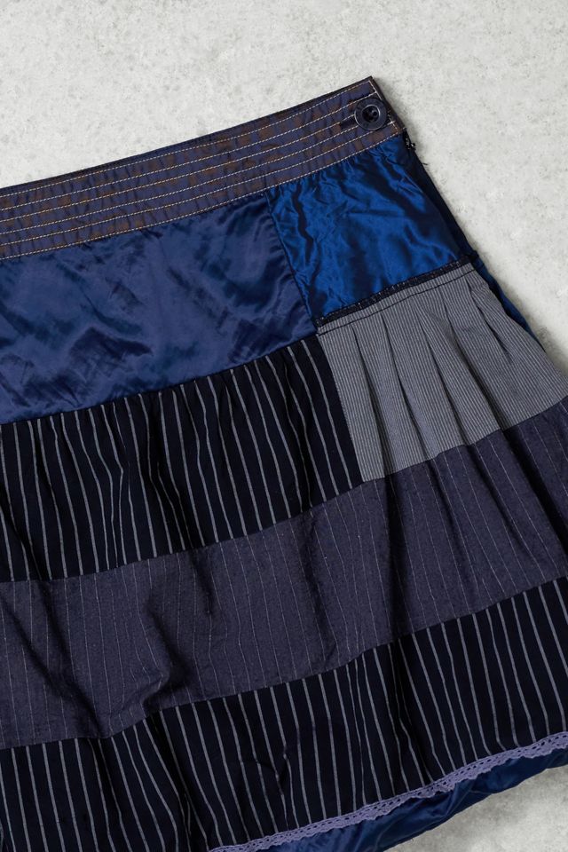 One-of-a-Kind Grunge Desigual Navy Bubble Skirt #2