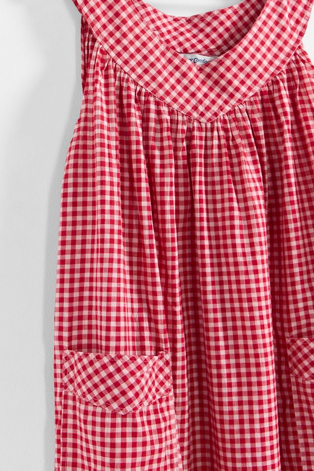 Urban Renewal One-Of-A-Kind Romantic Collects Lasting Comfort Red Gingham  Babydoll Dress | Urban Outfitters UK