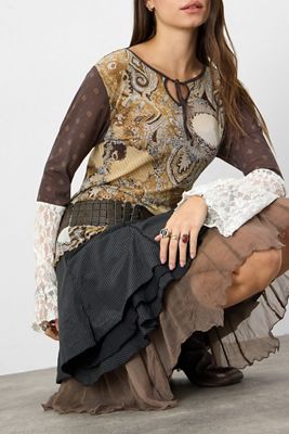 Urban Renewal One-Of-A-Kind Cache Cache Stripe Mini Skirt