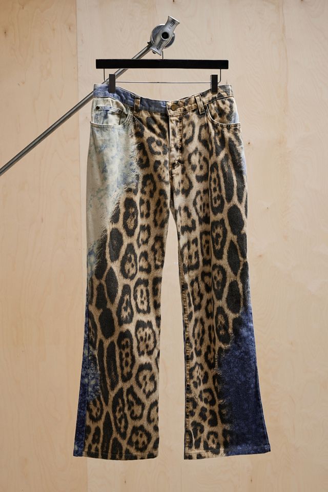 Urban Renewal One-Of-A-Kind Roberto Cavalli Leopard Print Jeans