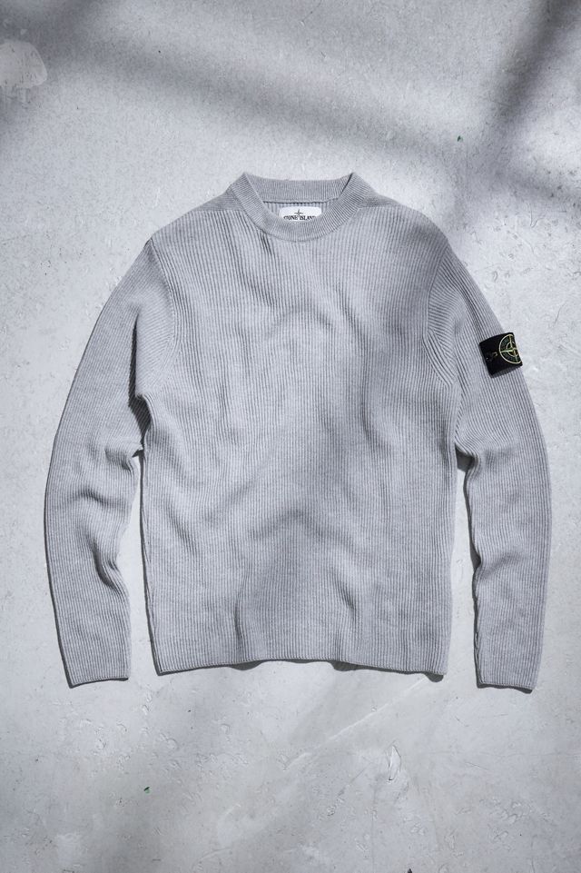 Urban Renewal One-Of-A-Kind Stone island Grey Knit Jumper 