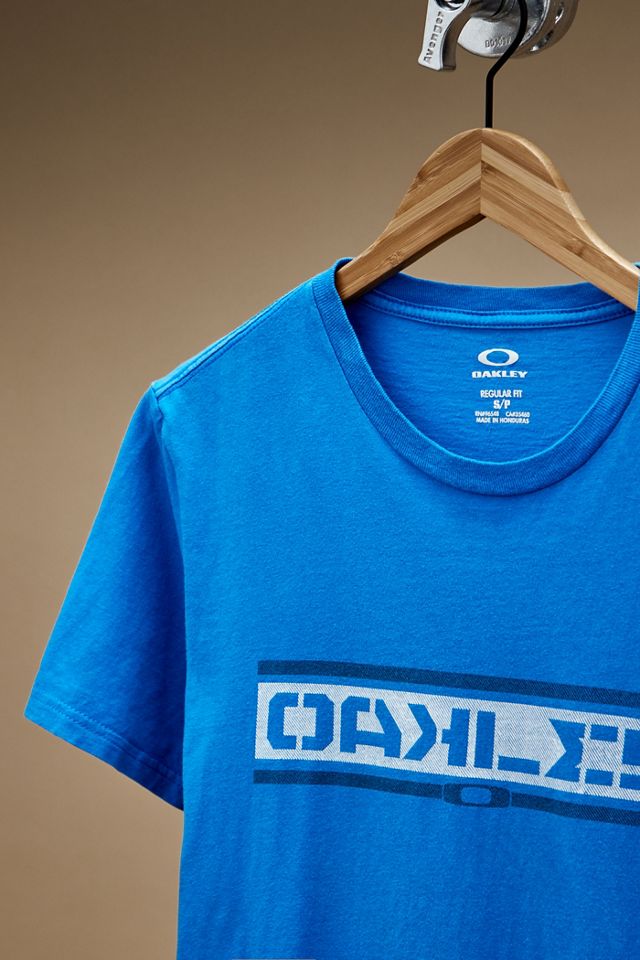 Urban Renewal One-Of-A-Kind Blue Oakley Logo T-Shirt  #1