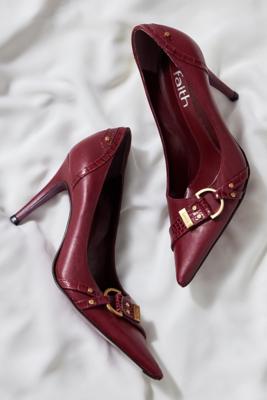 Urban Renewal One Of A Kind Faith Red Pointed Heels Urban Outfitters UK