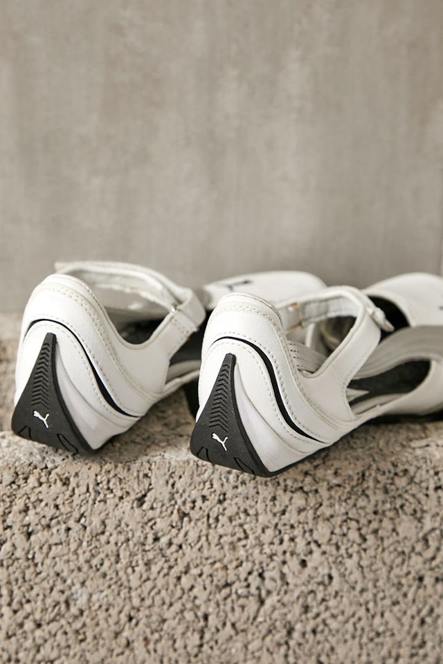 Urban Renewal One-Of-A-Kind White & Black Puma Pumps  #2
