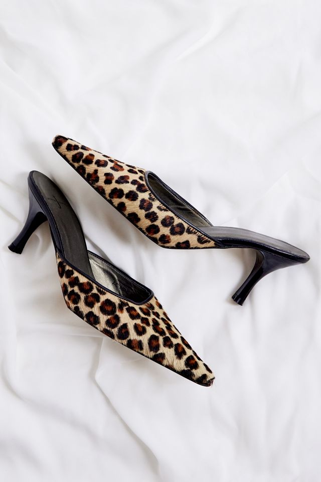 Urban Renewal One-Of-A-Kind Cheetah Print Kitten Heels 