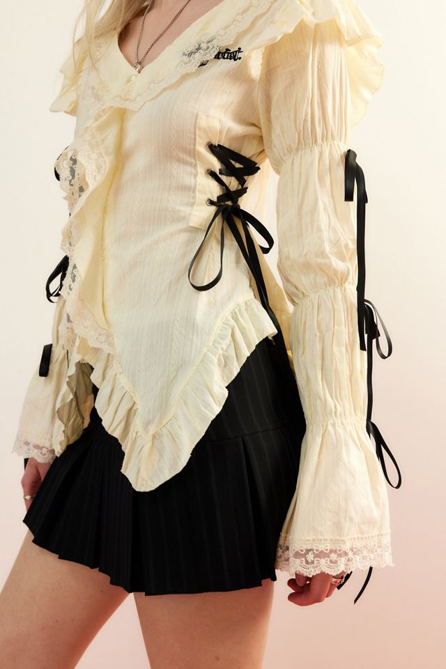 Urban Renewal One-Of-A-Kind Lace-Up Shirt #3