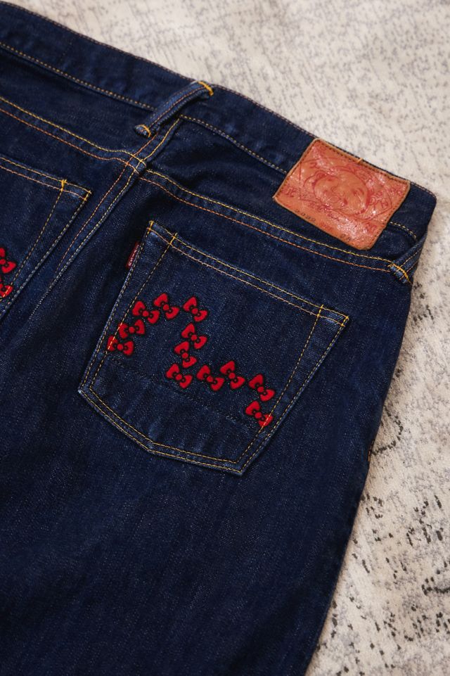 Urban Renewal One-Of-A-Kind Hello Kitty Evisu Jeans #1