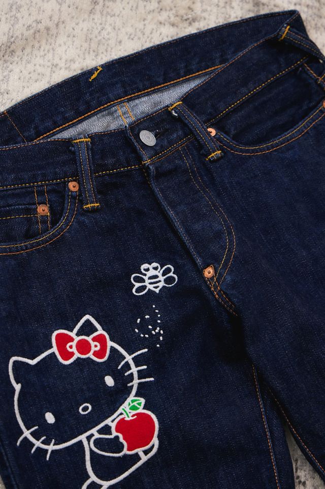 Urban Renewal One-Of-A-Kind Hello Kitty Evisu Jeans #3