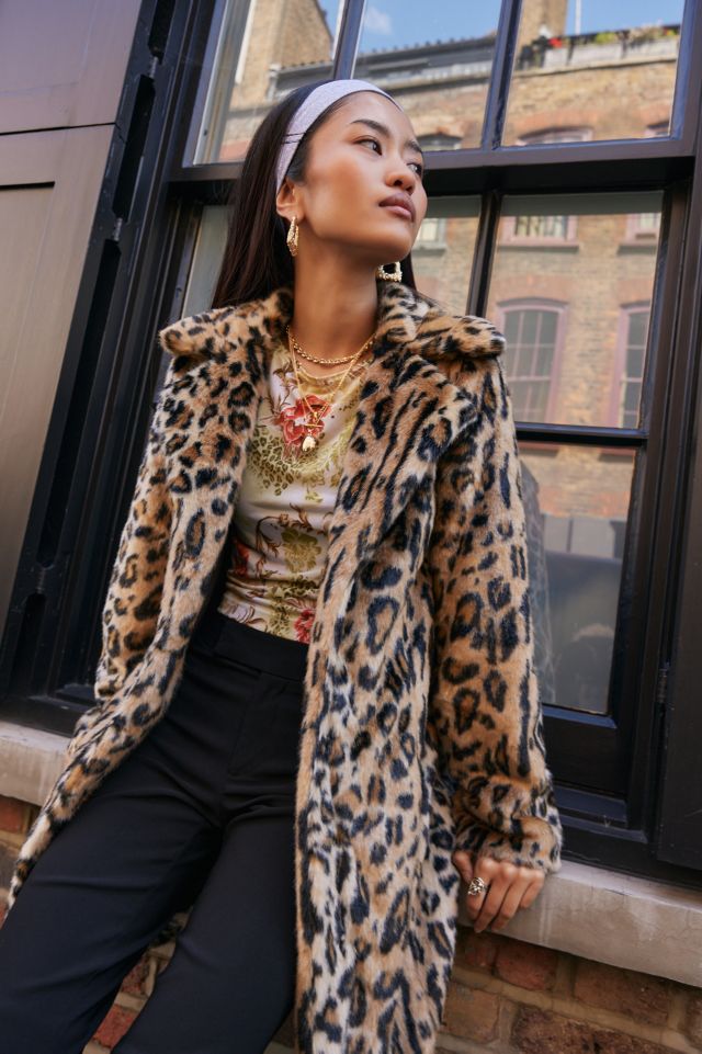 Urban Renewal One Of A Kind Leopard Print Jacket Urban Outfitters UK