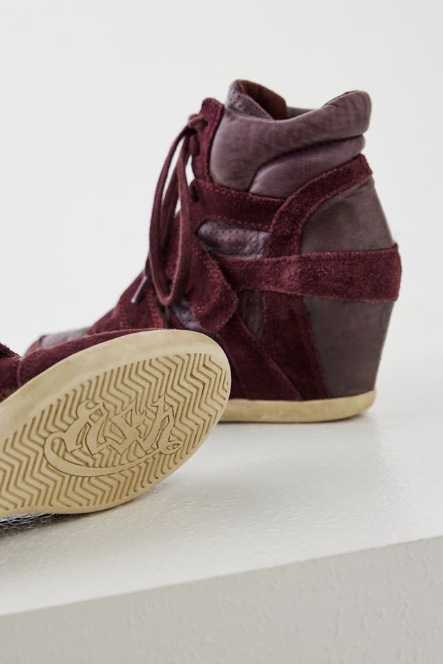
Urban Renewal One-Of-A-Kind Burgundy Ash Wedge Trainers #2