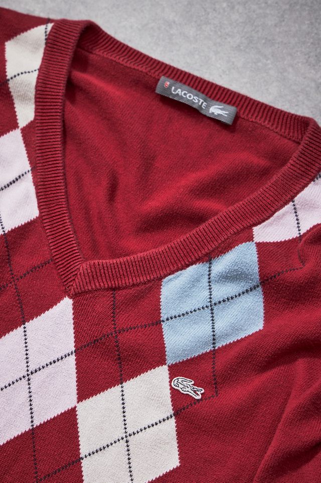 Urban Renewal One-Of-A-Kind Lacoste Argyle Knit Sweater #1