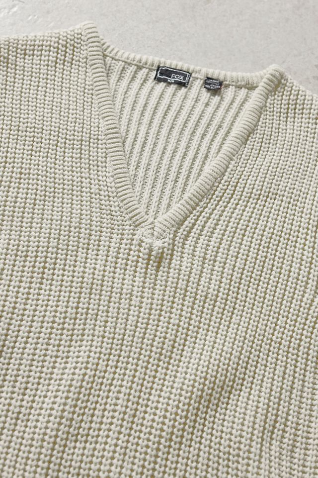 Urban Renewal One-Of-A-Kind Cream Knit Vest #2
