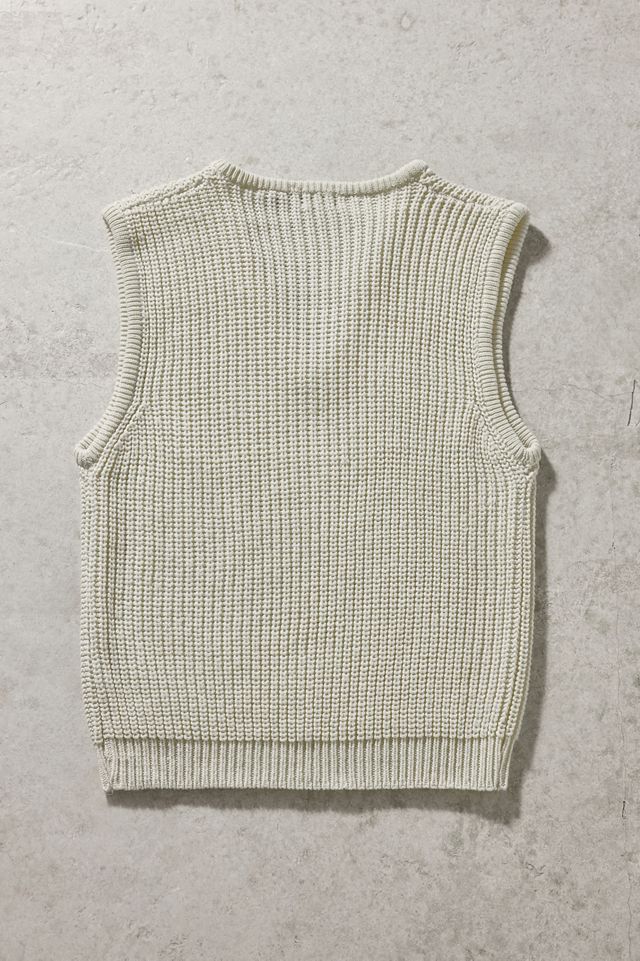 Urban Renewal One-Of-A-Kind Cream Knit Vest #3