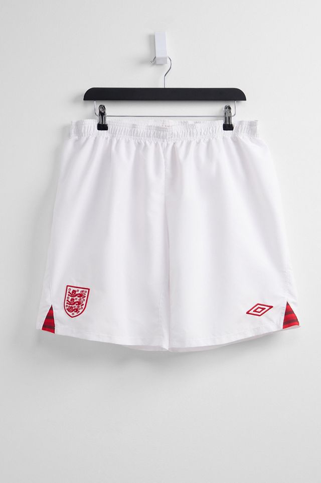 Urban Renewal One-Of-A-Kind White Umbro England Shorts #2