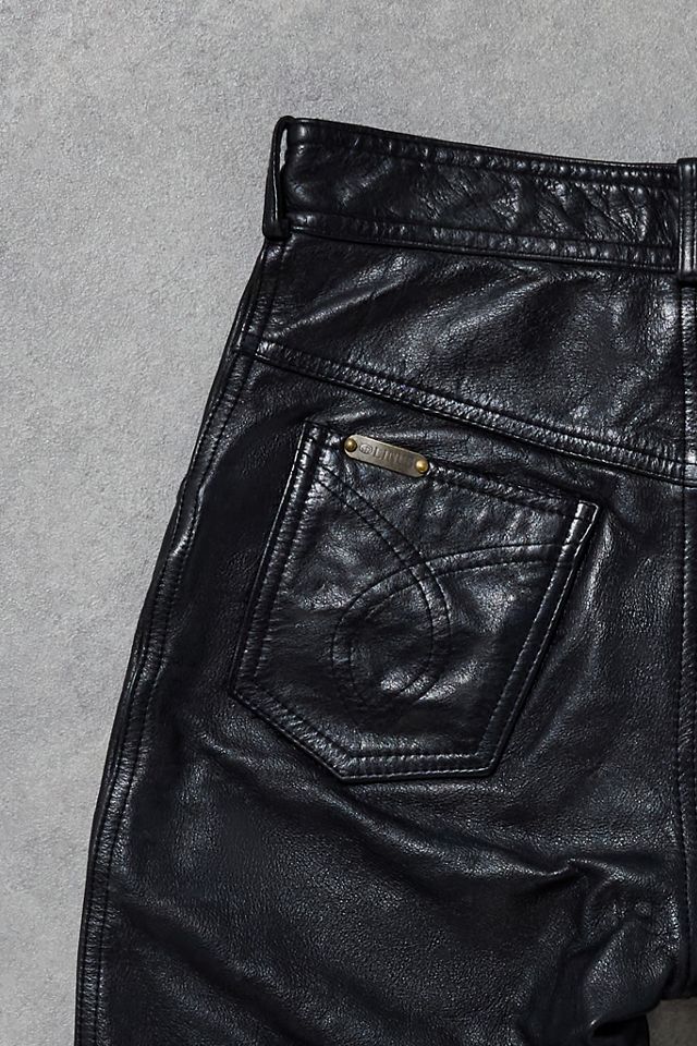 Urban Renewal One-Of-A-Kind Linus Black Leather Trousers #1