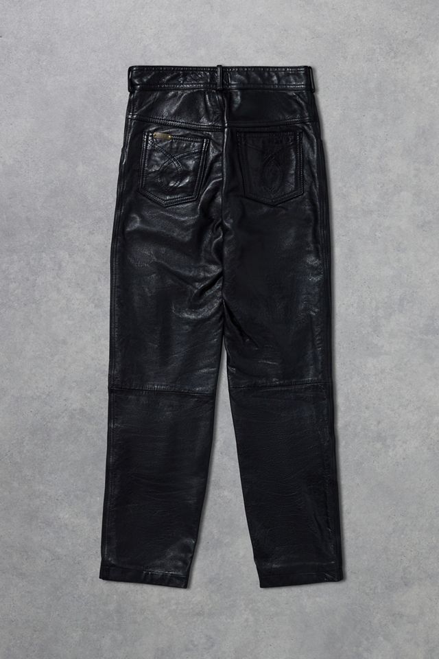 Urban Renewal One-Of-A-Kind Linus Black Leather Trousers #2