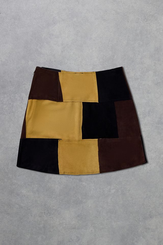 Urban Renewal One-Of-A-Kind Suede Patch Mini Skirt #2
