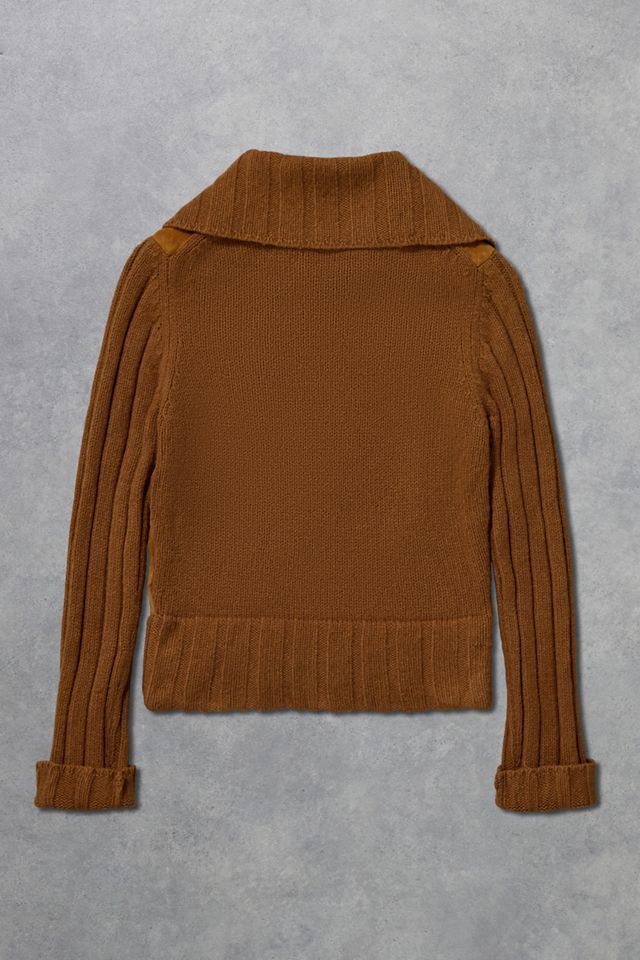 Urban Renewal One-Of-A-Kind Talula Babaton Suede Zip Knit Jacket #2