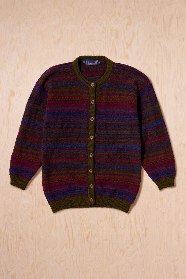 Urban Renewal One-Of-A-Kind Tulchan Stripe Knit Cardigan
