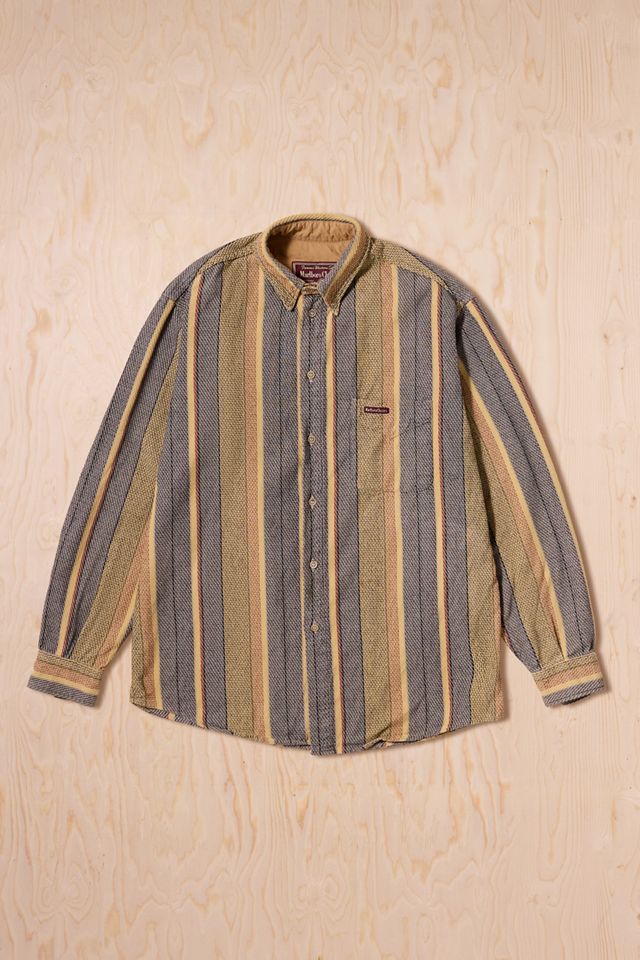 Urban Renewal One-Of-A-Kind Marlboro Stripe Long Sleeve Shirt #1