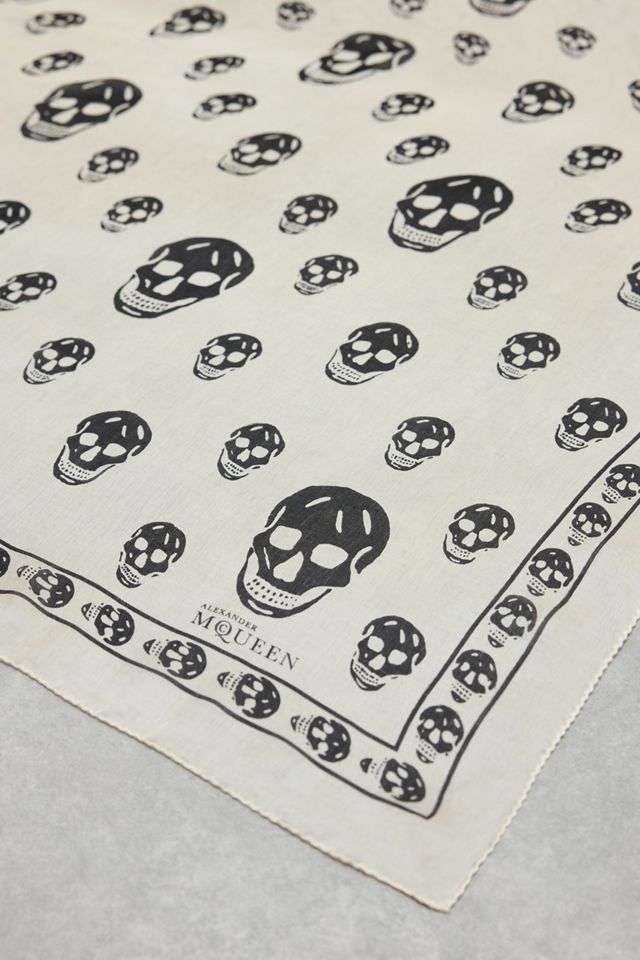 Urban Renewal One-Of-A-Kind Alexander McQueen White Skulls Scarf #1