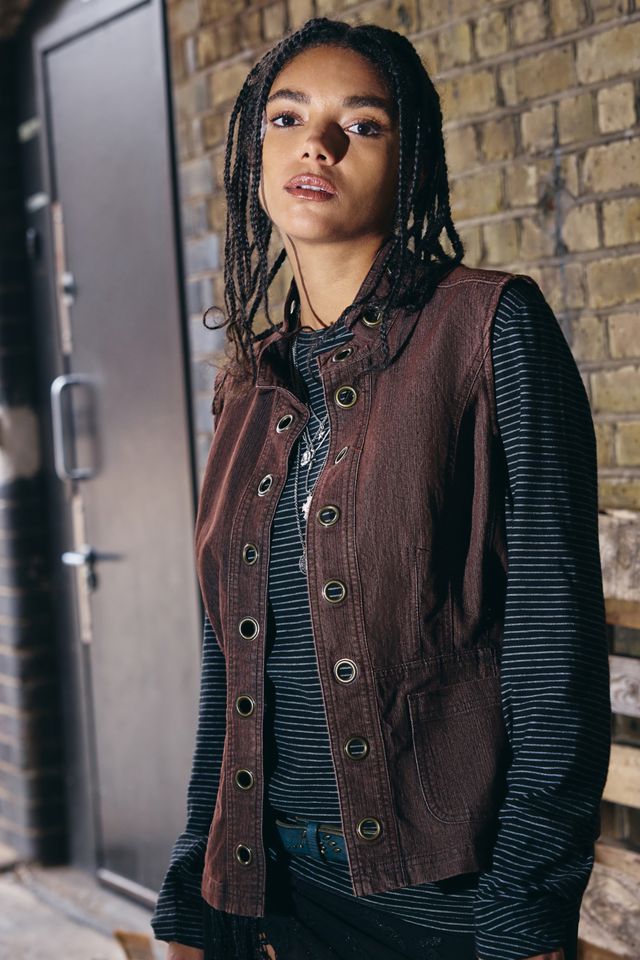 Urban Renewal One-Of-A-Kind Christopher & Banks Brown Vest