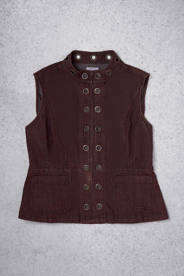 Urban Renewal One-Of-A-Kind Christopher & Banks Brown Vest #2