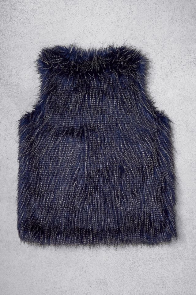 Urban Renewal One-Of-A-Kind Mossimo Blue Feather Gilet #4