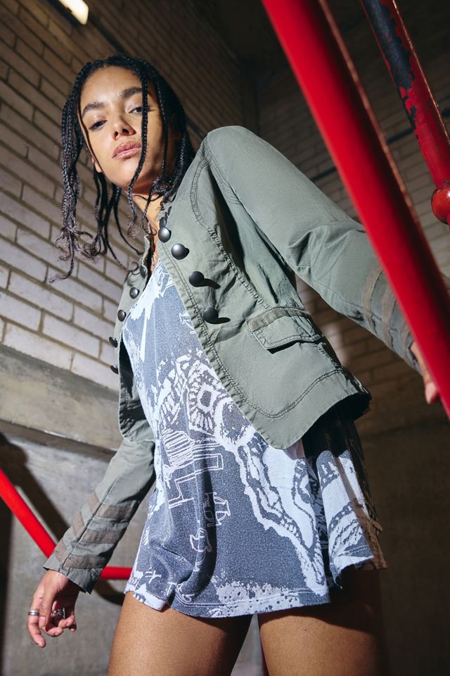 Urban Renewal One-Of-A-Kind Casual Khaki Jacket