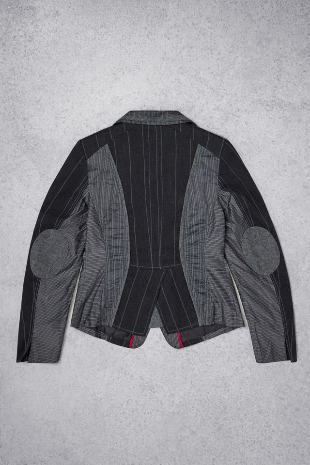 Urban Renewal One-Of-A-Kind Crisca Grey Stripe Blazer #4