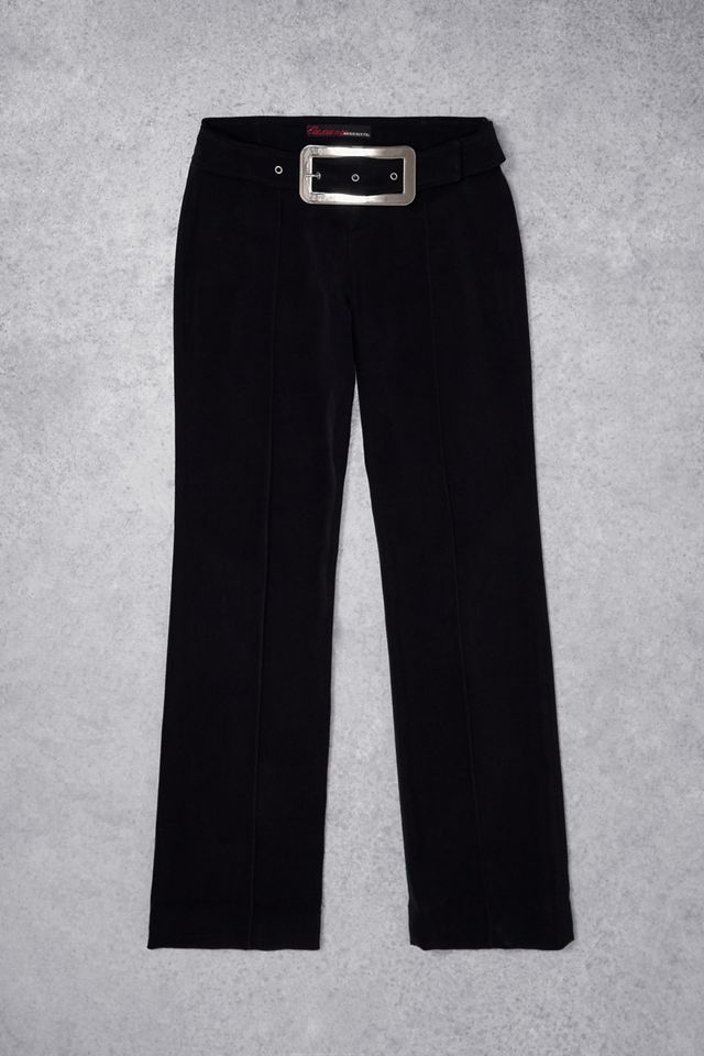 Urban Renewal One-Of-A-Kind Miss Sixty Black Flare Buckled Trousers #2