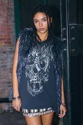 Urban Renewal One-Of-A-Kind AllSaints Skull Print Top