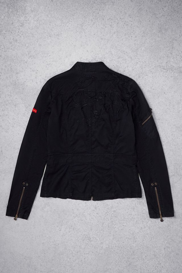 Urban Renewal One-Of-A-Kind St Martins Black Military Racer Jacket #4