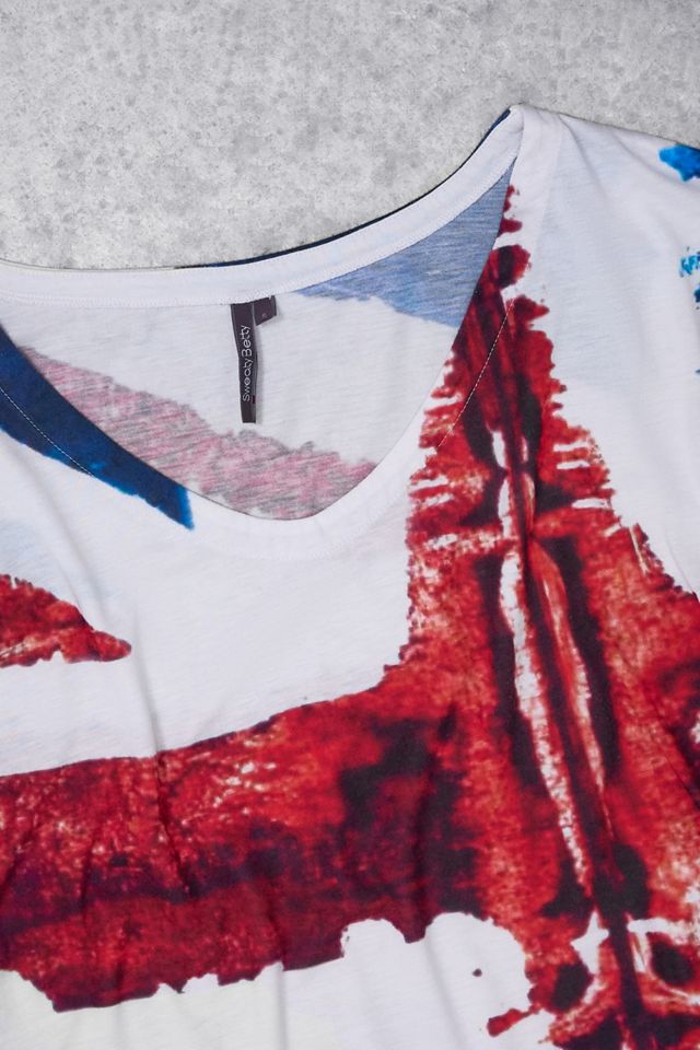 Urban Renewal One-Of-A-Kind Sweaty Betty Union Jack T-Shirt #1