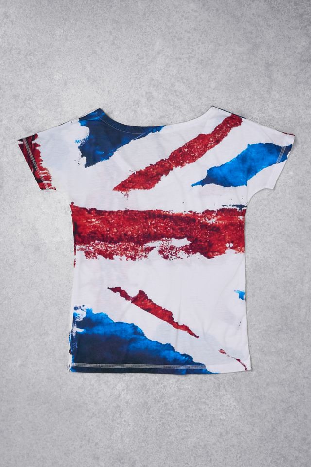 Urban Renewal One-Of-A-Kind Sweaty Betty Union Jack T-Shirt #2