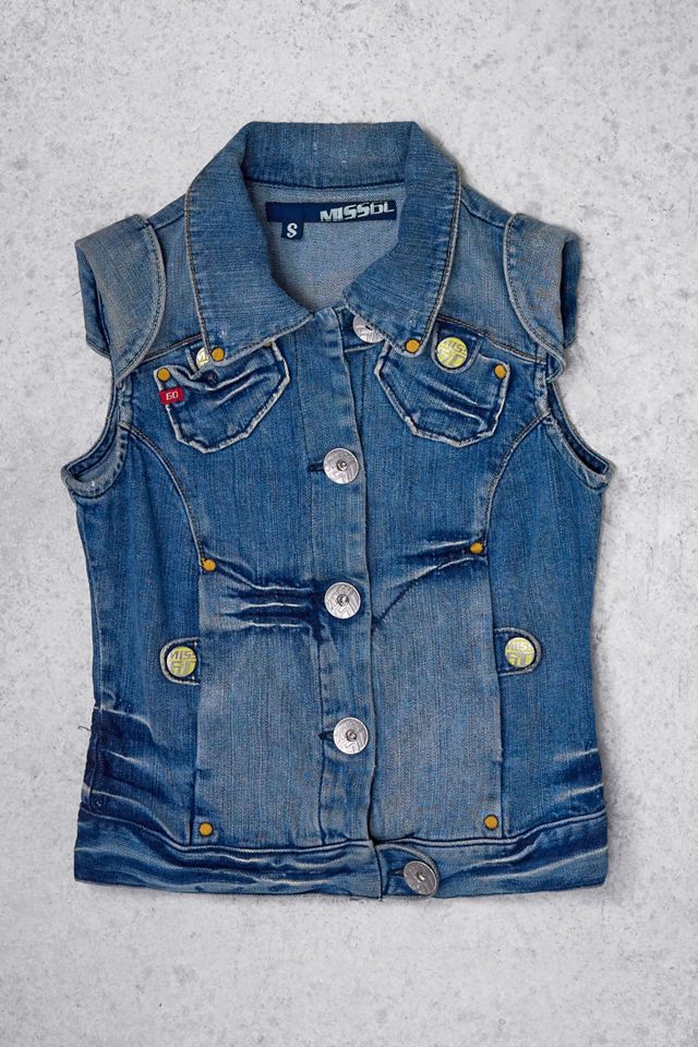Urban Renewal One-Of-A-Kind Miss Sixty Denim Waistcoat #2