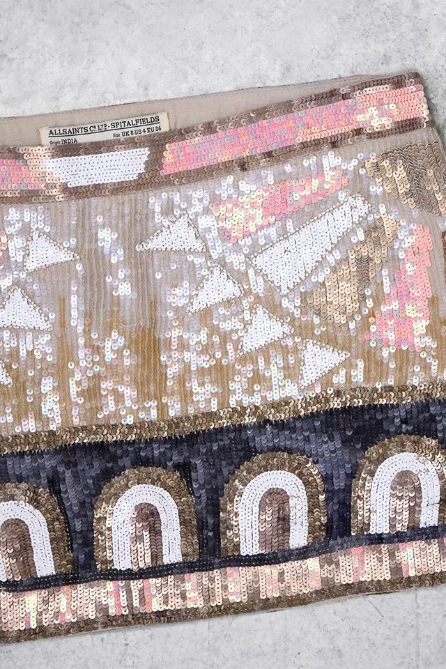 Urban Renewal One-Of-A-Kind AllSaints Embellished Sequin Skirt #3