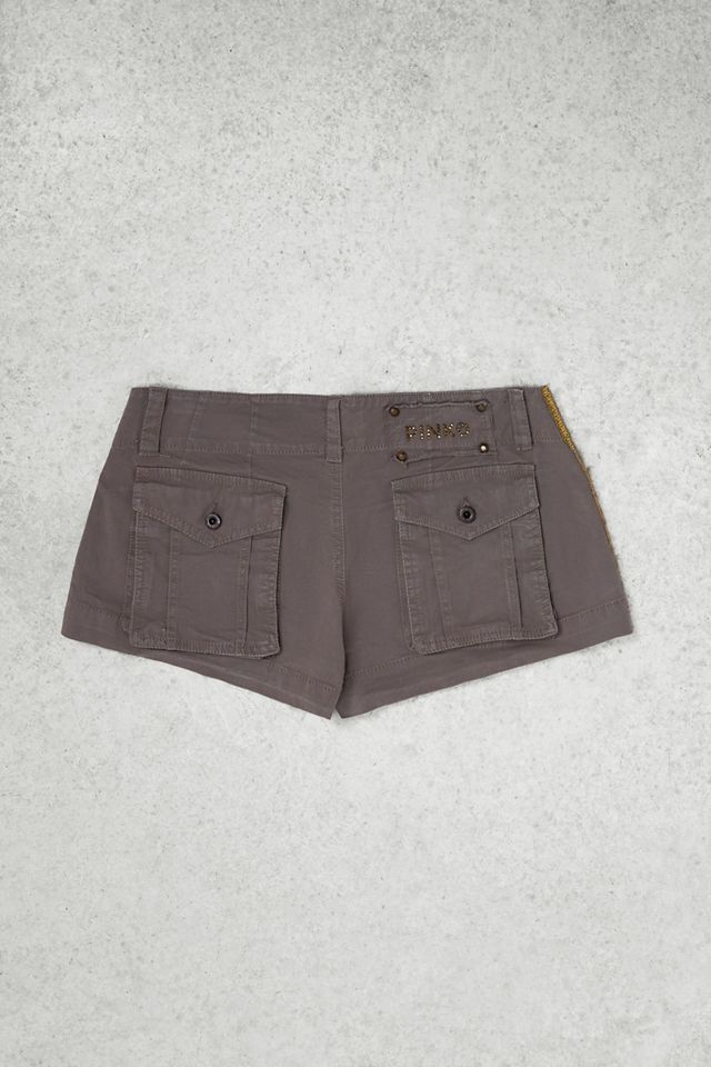 Urban Renewal One-Of-A-Kind PINKO Khaki Sequin Shorts #4