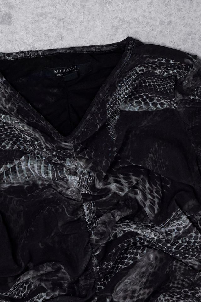 Urban Renewal One-Of-A-Kind AllSaints Snake Long Sleeve Top #1