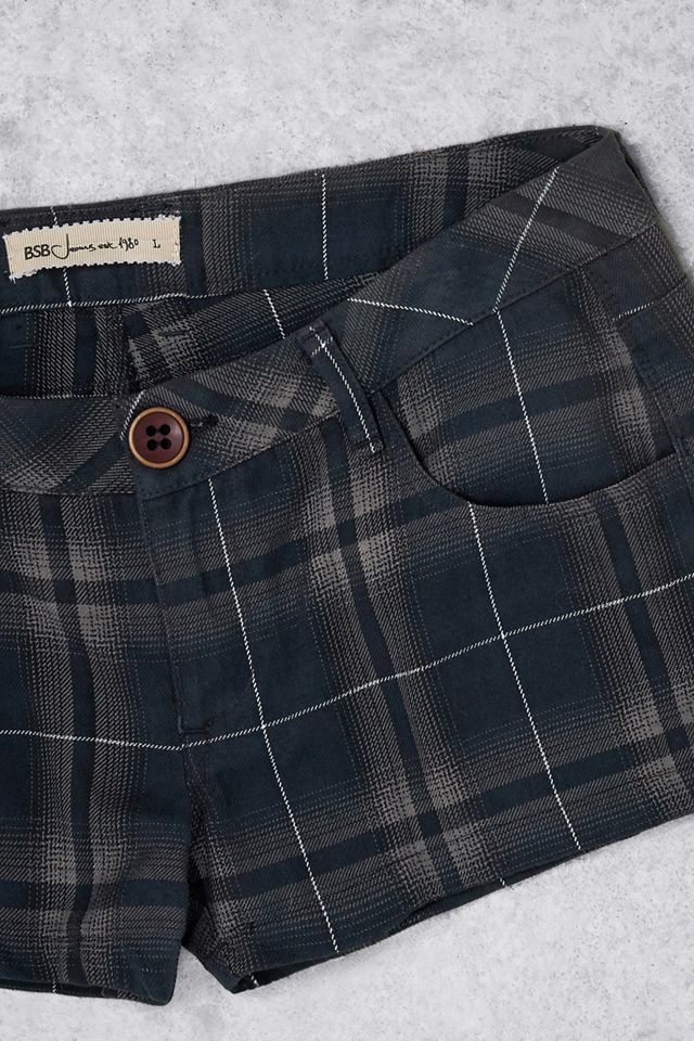 Urban Renewal One-Of-A-Kind BSB Mini Check Shorts #1