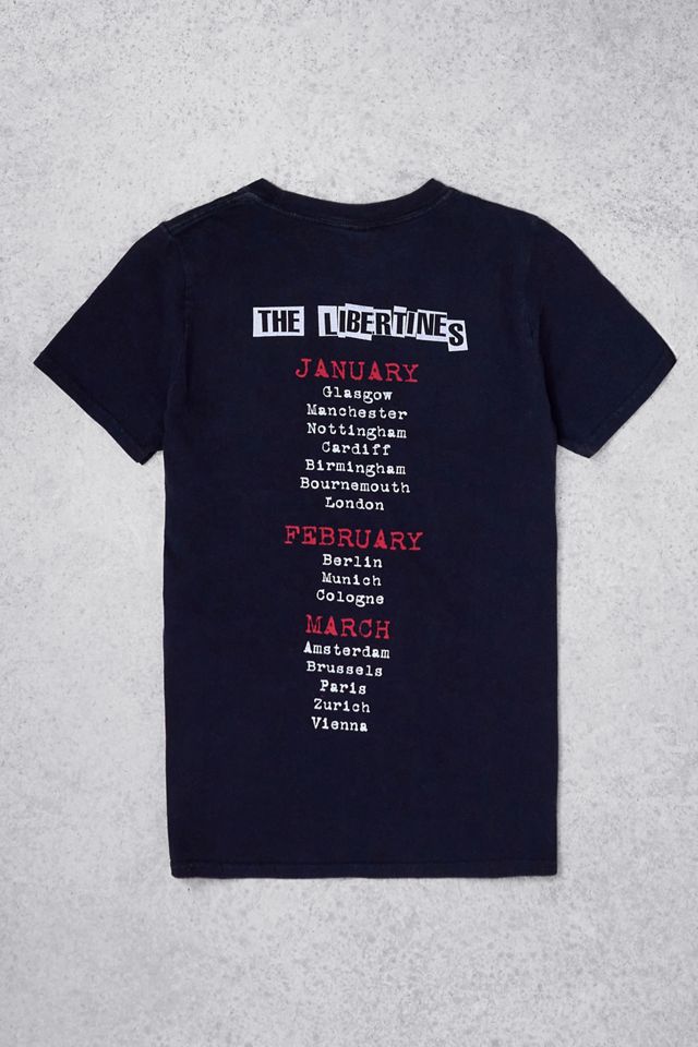 Urban Renewal One-Of-A-Kind The Libertines Official 2016 Tour T-Shirt #4