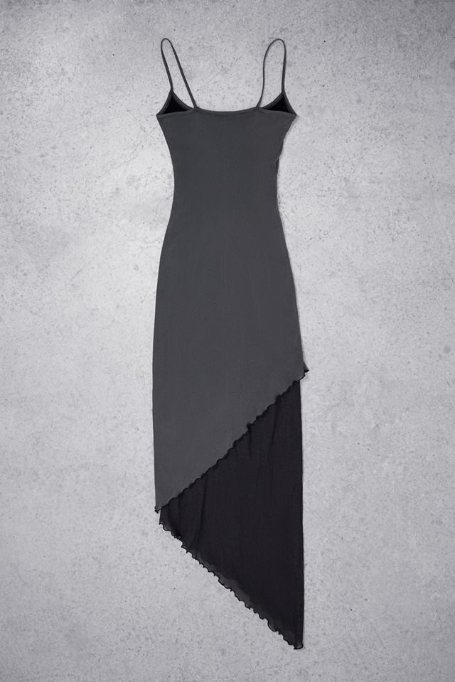Urban Renewal One-Of-A-Kind Grey Asymmetric Dress #4