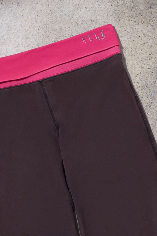 Urban Renewal One-Of-A-Kind Elle Sport Fold-Over Flare Yoga Pants #1