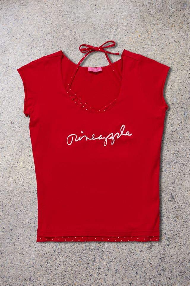Urban Renewal One-Of-A-Kind Pineapple Red Top