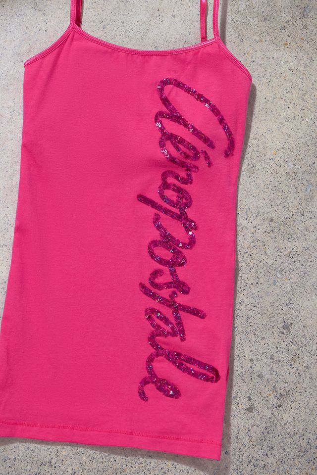 Urban Renewal One-Of-A-Kind Aeropostale Pink Sequin Embellished Cami #1