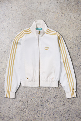 Urban Renewal One-Of-A-Kind adidas White Gold Track Top