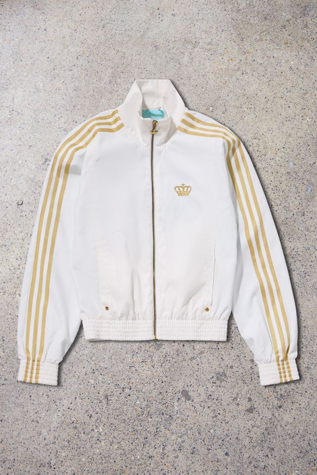 Urban Renewal One-Of-A-Kind adidas White & Gold Track Top
