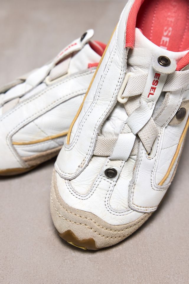 Urban Renewal One-Of-A-Kind Diesel White Leather Trainers #1